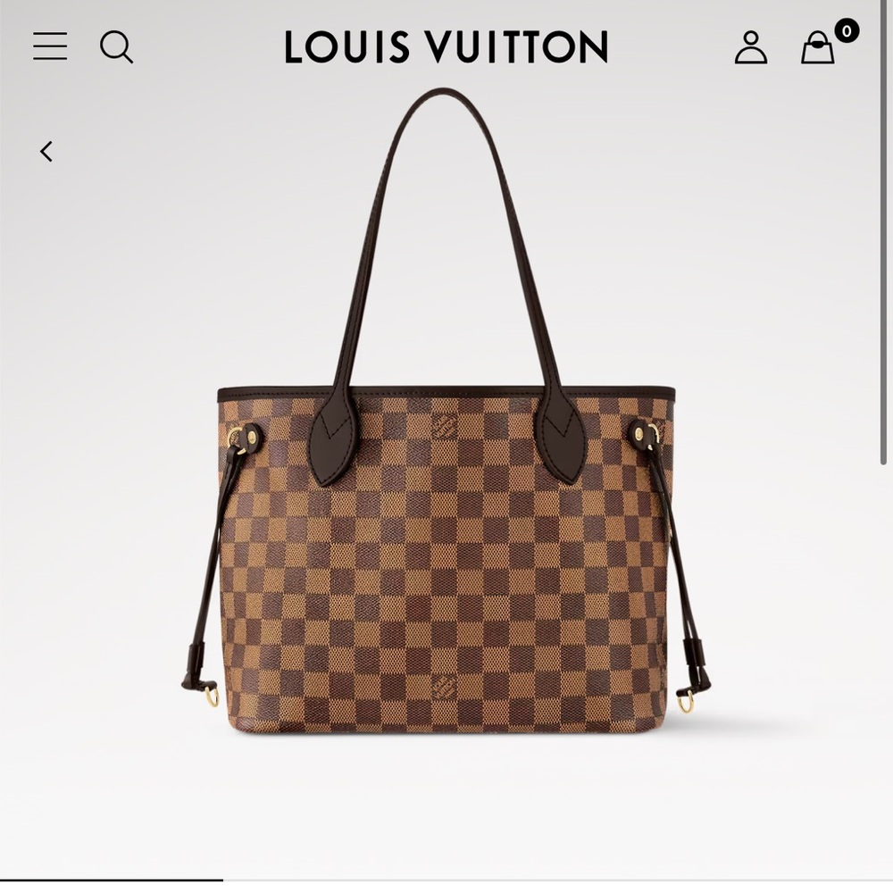 Louis Vuitton Damiere Ebene Never Full PM